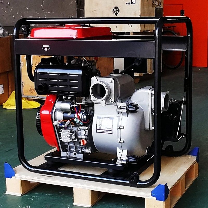 5 HP Pompa Diesel Portable 4 Inch 6 Inch Pertanian Irigasi Pompa Air Seluler Untuk Pertanian