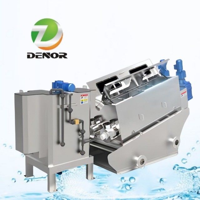 Multi Purpose Screw Press Dehydrator Mesin Filter Volute Screw Filter yang sepenuhnya otomatis
