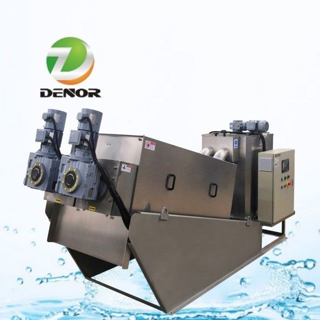 Multi Purpose Screw Press Dehydrator Mesin Filter Volute Screw Filter yang sepenuhnya otomatis