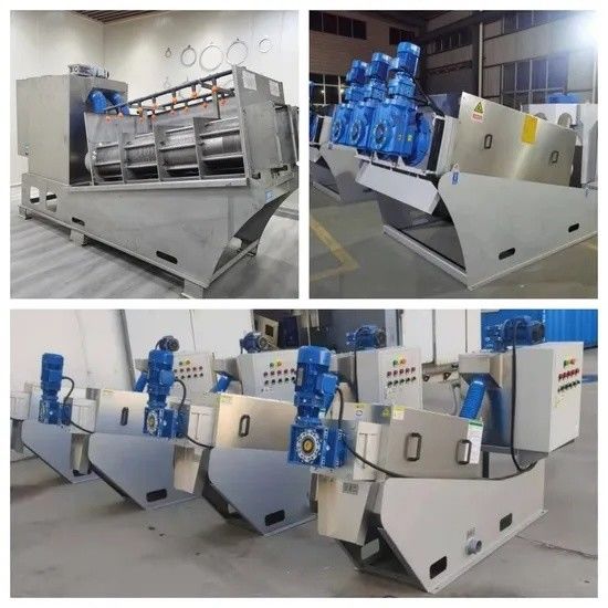 Multi Purpose Screw Press Dehydrator Mesin Filter Volute Screw Filter yang sepenuhnya otomatis