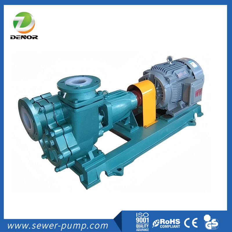 FZB Fluorine Lining Chemical Pump 2850 Rpm Single Phase Self Priming Transfer Pump