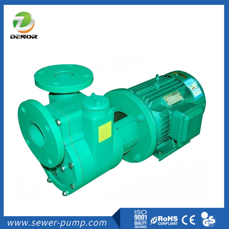 FZB Fluoroplastik Self Priming Pompa Sentrifugal Horizontal tahan korosi