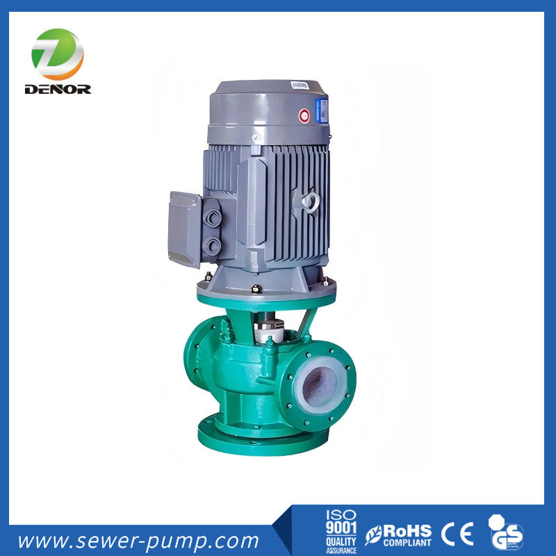 Pompa sentrifugal pipa tipe IGF dengan lapisan fluorin 100L/Min tahan aus