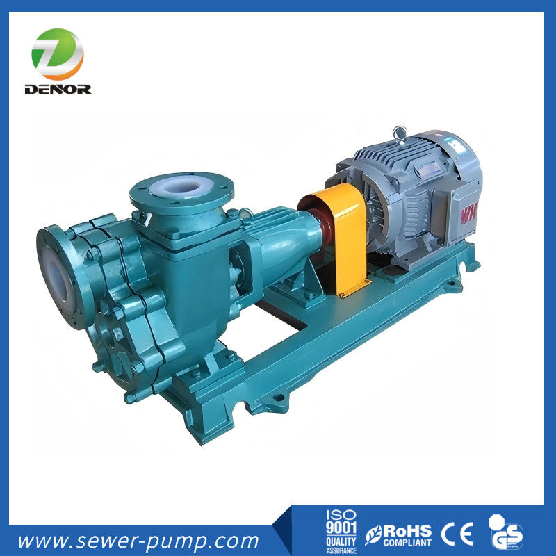 FZB Tipe Fluorine Plastic Self Priming Pump / Fluorine Lining Centrifugal Pump