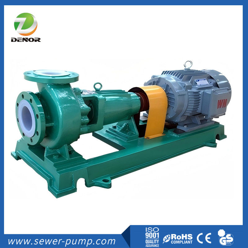 Pompa kimia jenis IHF Fluoroplastik paduan / Pompa sentrifugal tahan kimia