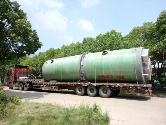 Automatic Sewage Lifting Station Fiberglass Material Sewage Lift Pump Station